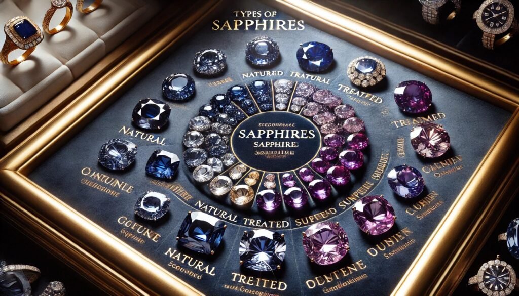 Saffier sieraden soorten