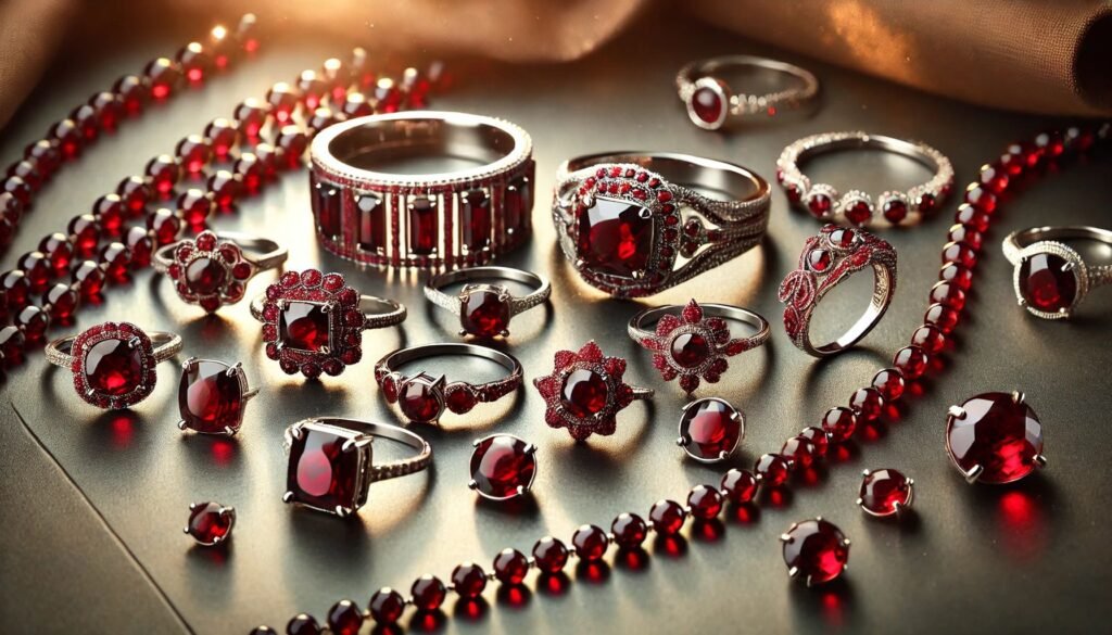Rode Granaat Populair is in Sieraden