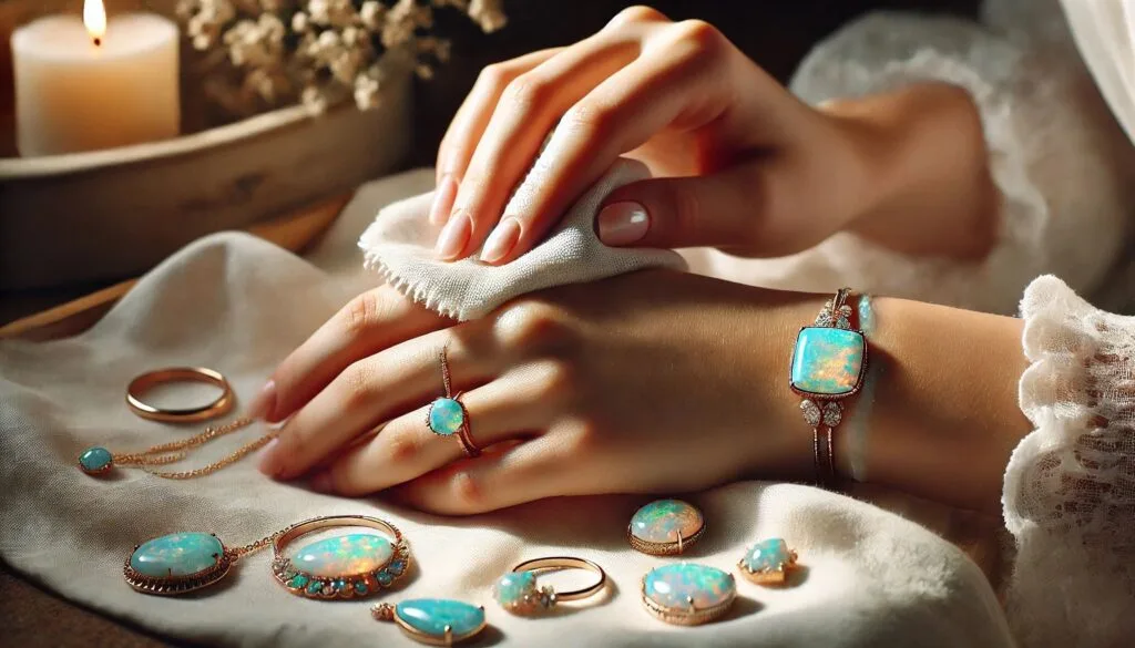 opaal sieraden verzorging