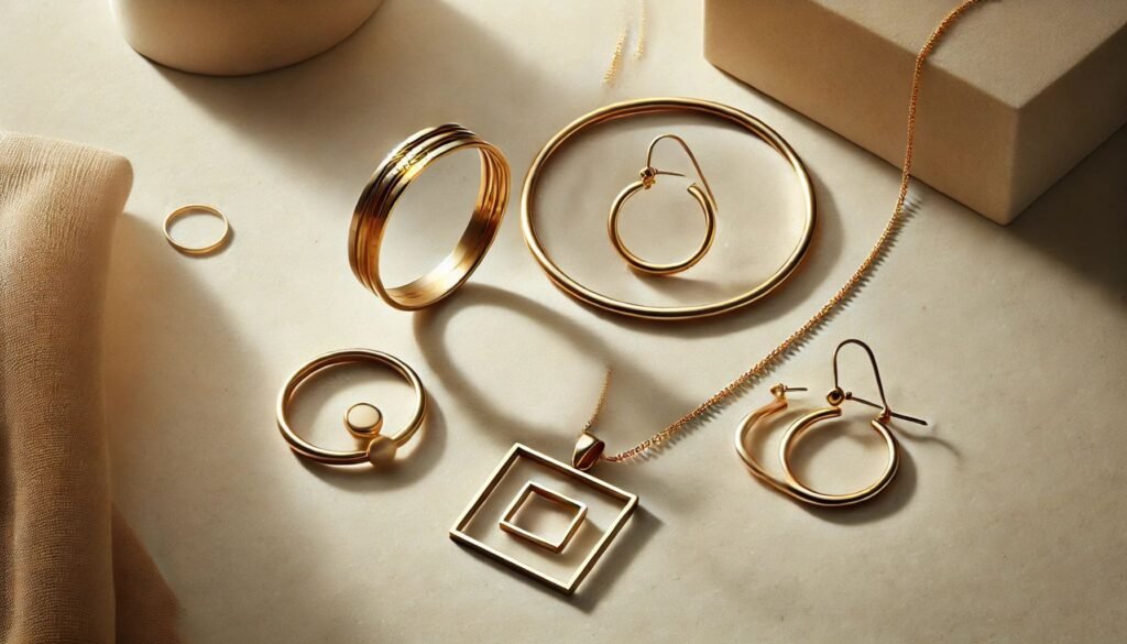 moderne goud sieraden