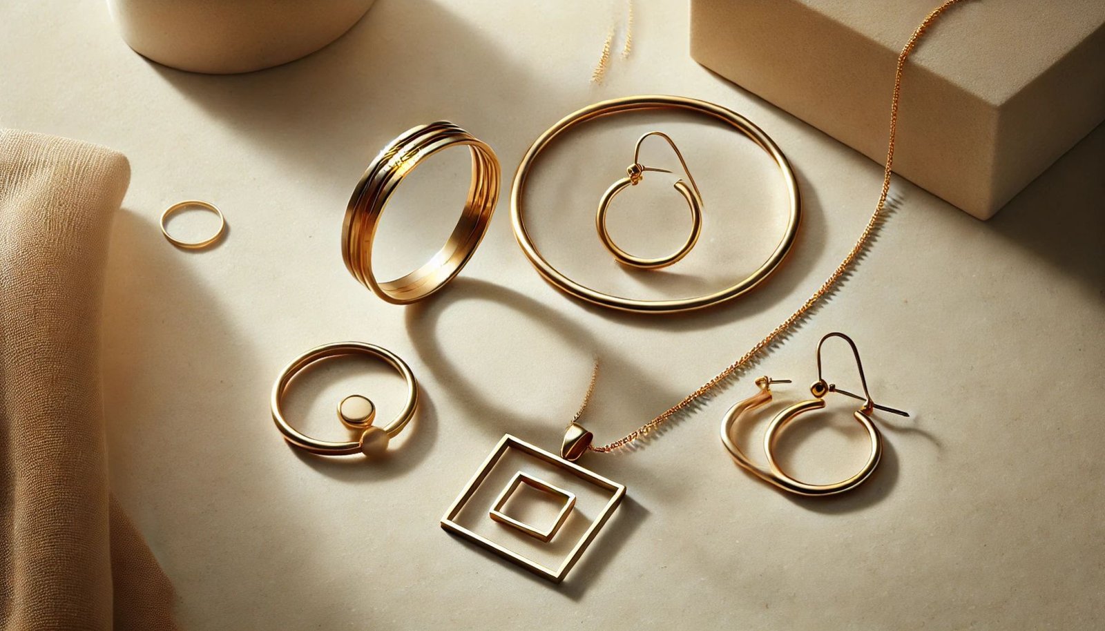 moderne goud sieraden